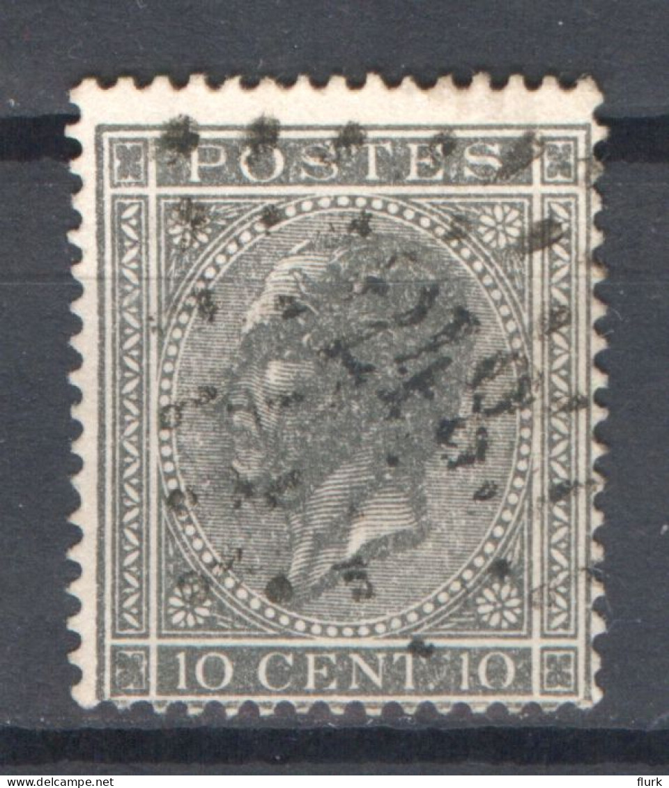 België OCB17 Gestempeld Pt248 Meulebeke COBA €8 - 1865-1866 Profiel Links