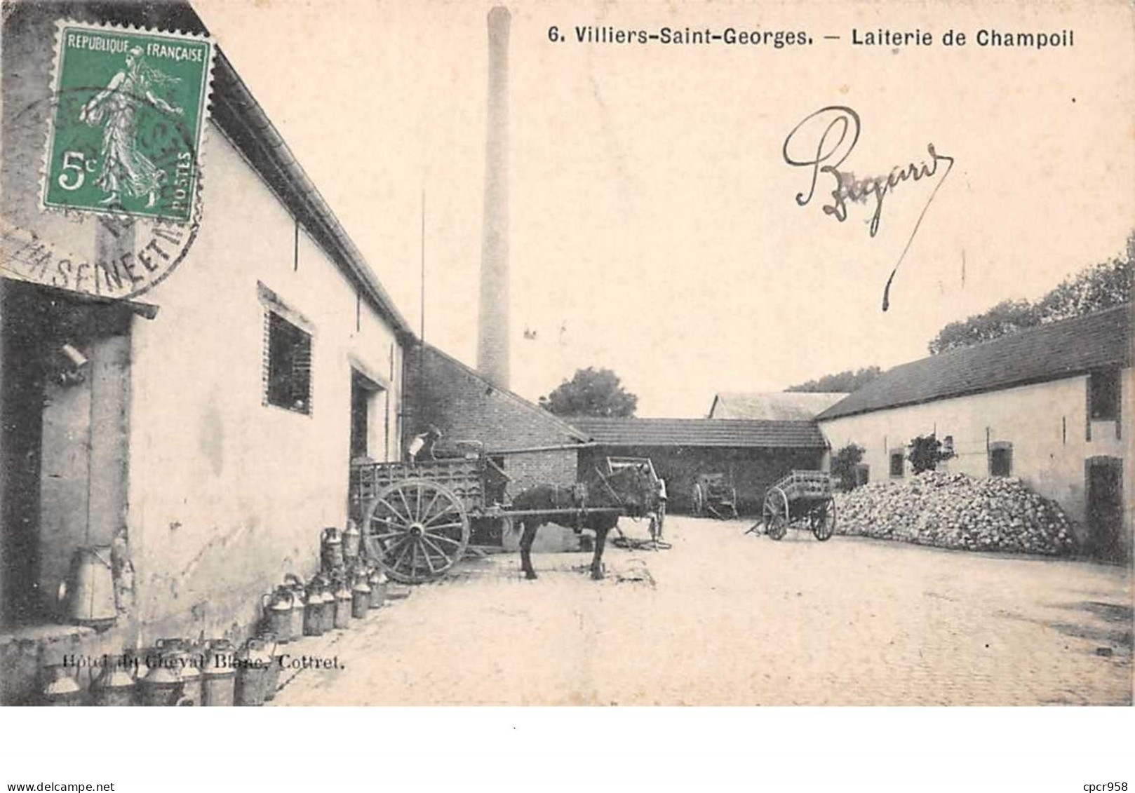 77 . N° 51510 . Villiers Saint Georges.laiterie De Champoil - Villiers Saint Georges