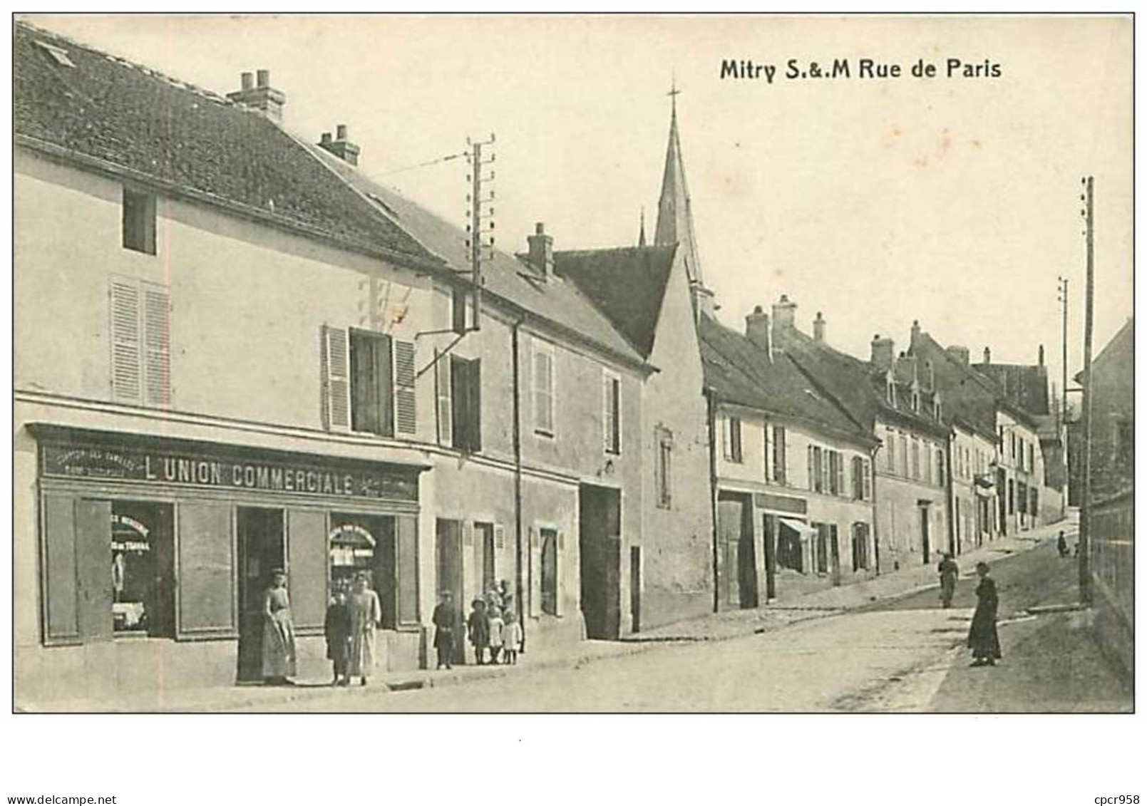 77.MITRY.n°75.RUE DE PARIS.L'UNION COMMERCIALE MERCERIE - Mitry Mory