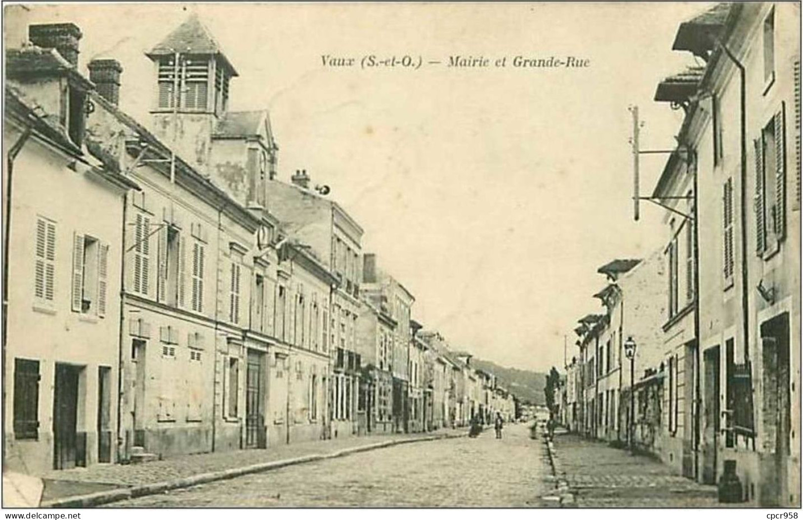 78.VAUX.MAIRIE ET GRANDE RUE.COIN ABIME - Vaux De Cernay