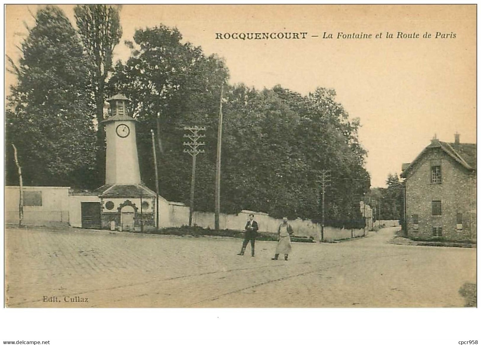 78.ROCQUENCOURT.n°13644.LA FONTAINE ET LA ROUTE DE PARIS - Rocquencourt