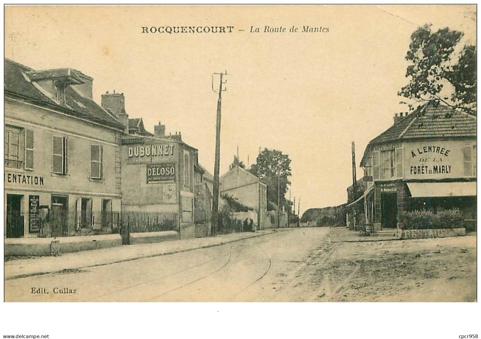 78.ROCQUENCOURT.n°13630.LA ROUTE DE MANTES.PLIE - Rocquencourt