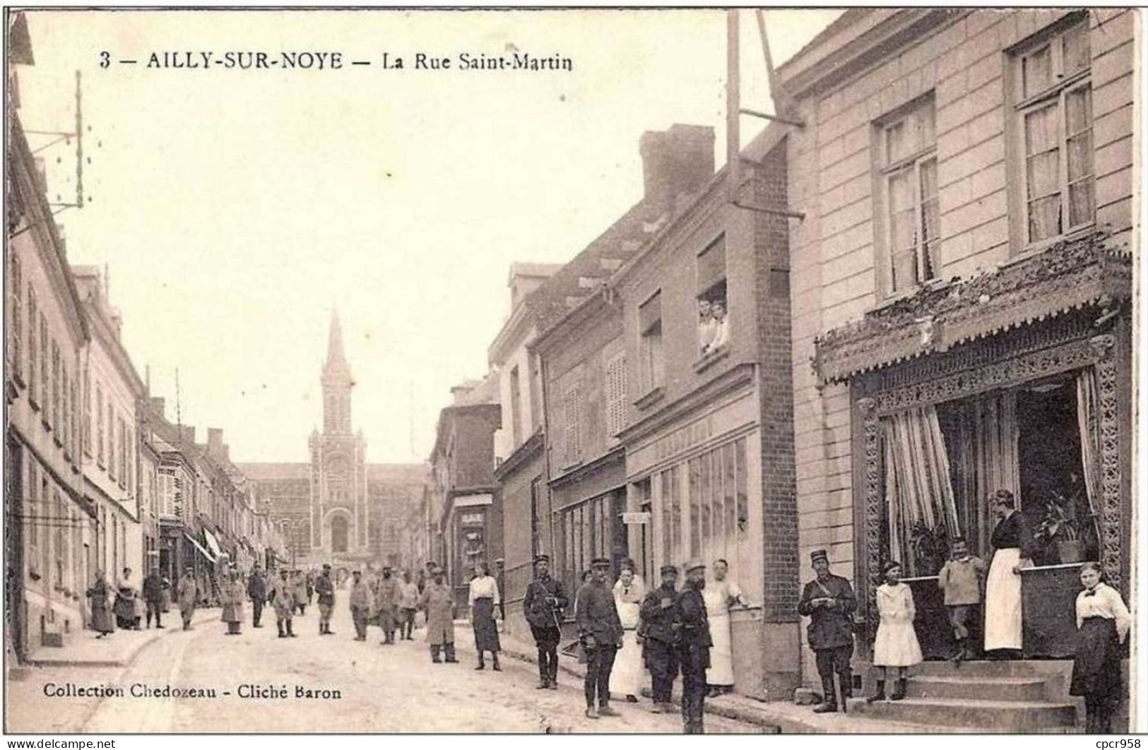 80.AILLY-SUR-NOYE.LA RUE SAINT-MARTIN. - Ailly Sur Noye