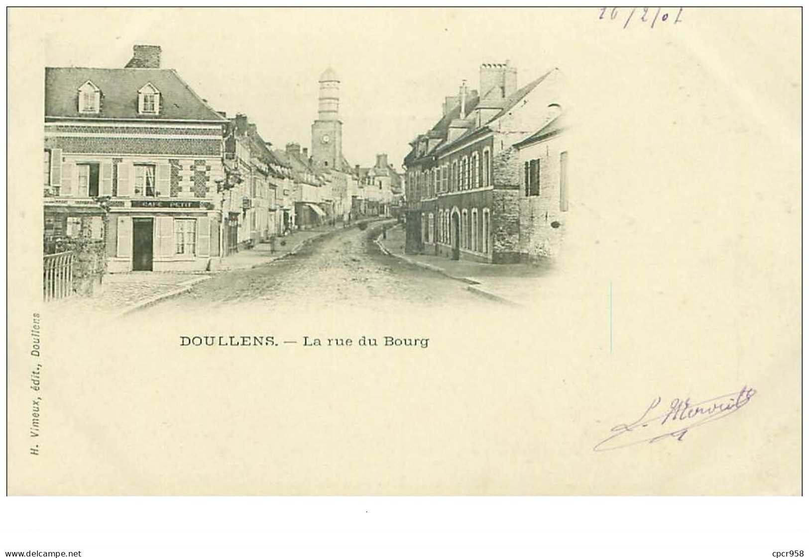80 . N° 43370 . Doullens . La Rue Du Bourg - Doullens