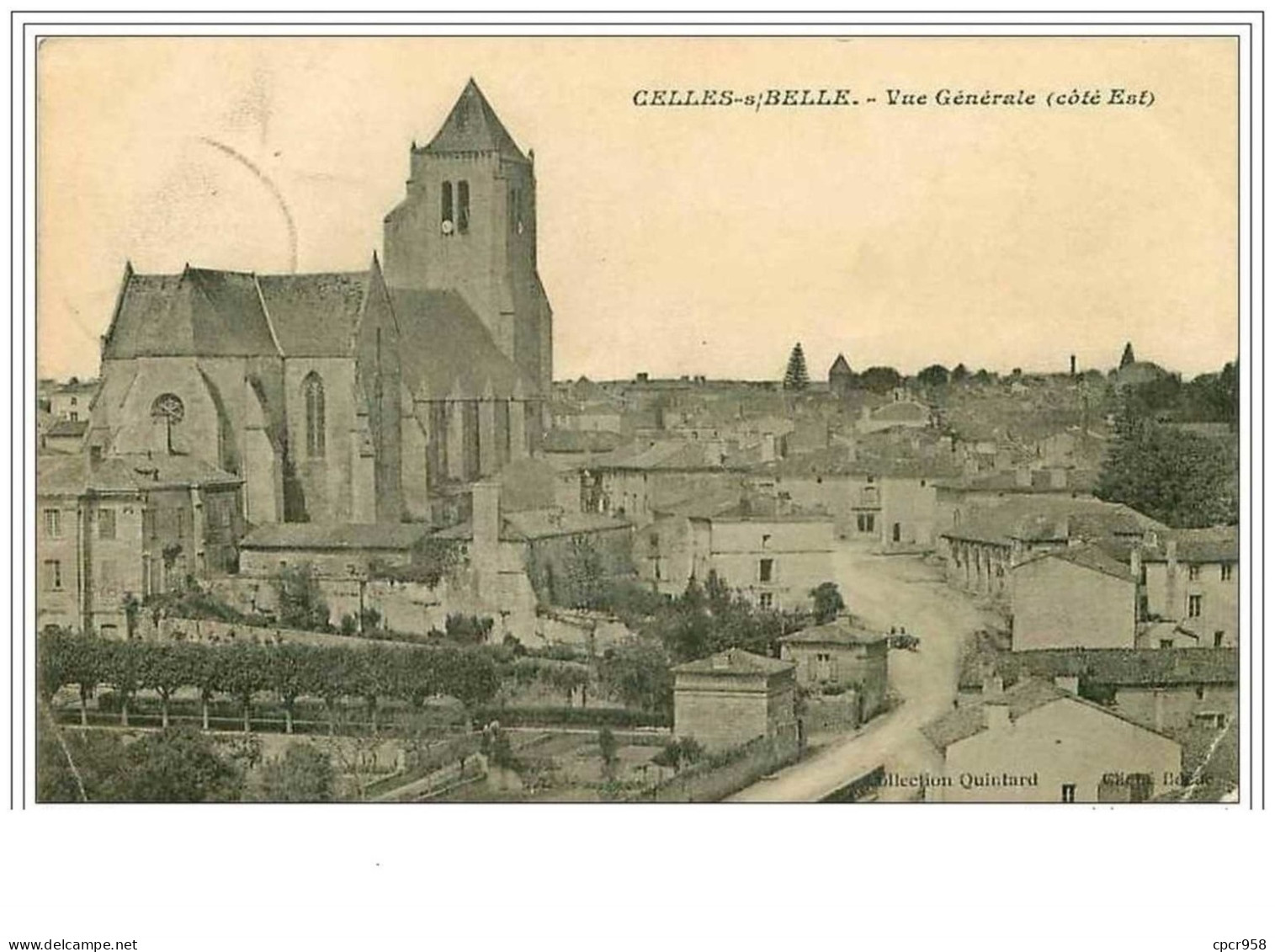 79.CELLES SUR BELLE.VUE GENERALE (COTE EST) - Celles-sur-Belle