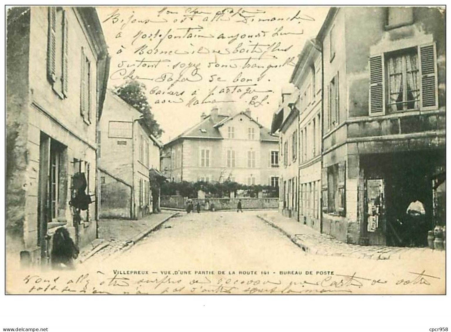 78.VILLEPREUX.n°266.VUE D'UNE PARTIE DE LA ROUTE 161.BUREAU DE POSTE - Villepreux