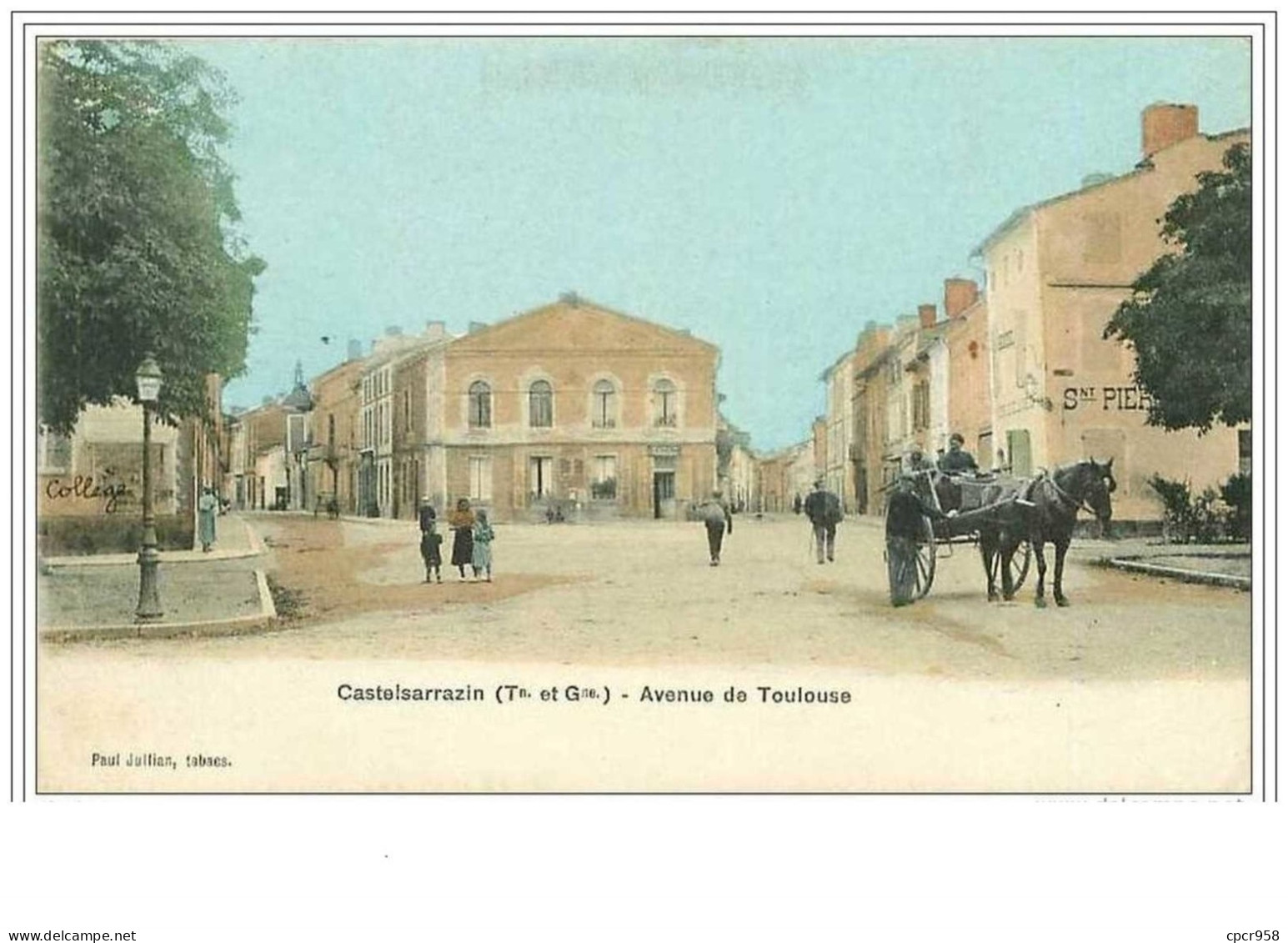 82.CASTELSARRAZIN.AVENUE DE TOULOUSE - Castelsarrasin