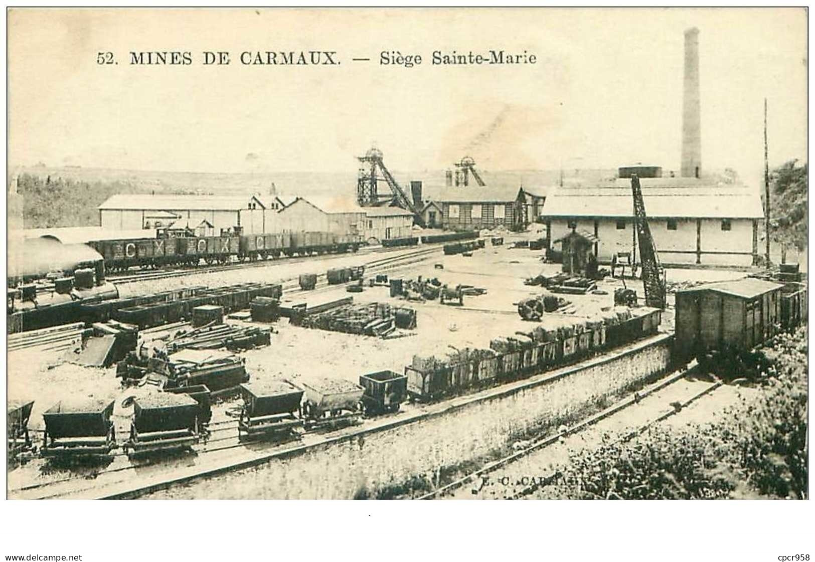 81.CARMAUX.n°26887.MINES DE CARMAUX.SIEGE STE MARIE - Carmaux