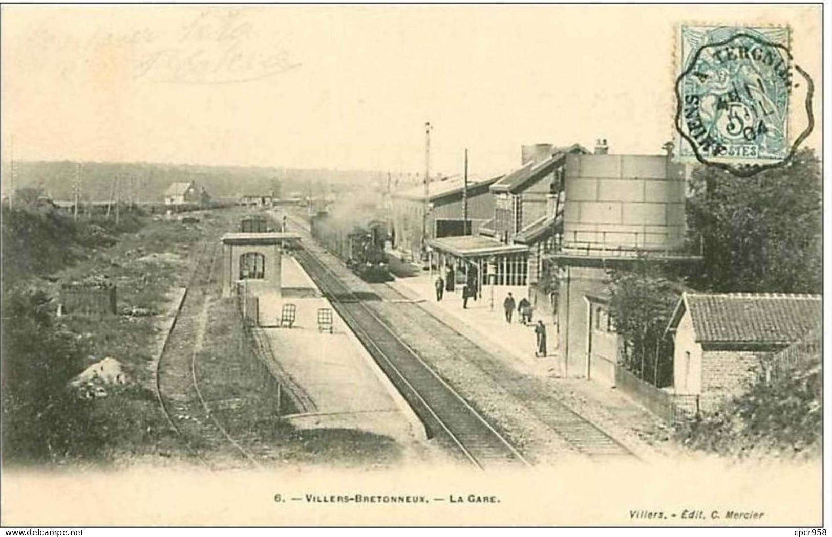 80.VILLERS-BRETONNEUX.LA GARE.TRAIN - Villers Bretonneux