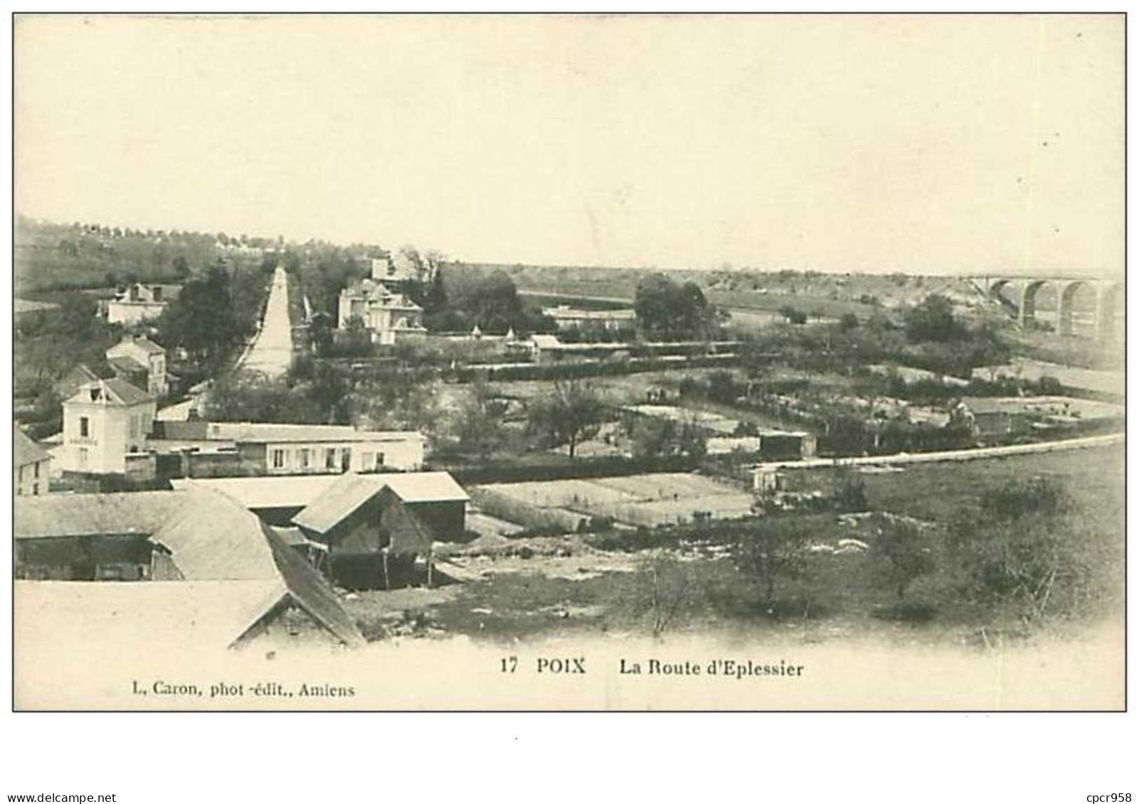 80.POIX.n°6927.LA ROUTE D'EPLESSIER - Poix-de-Picardie