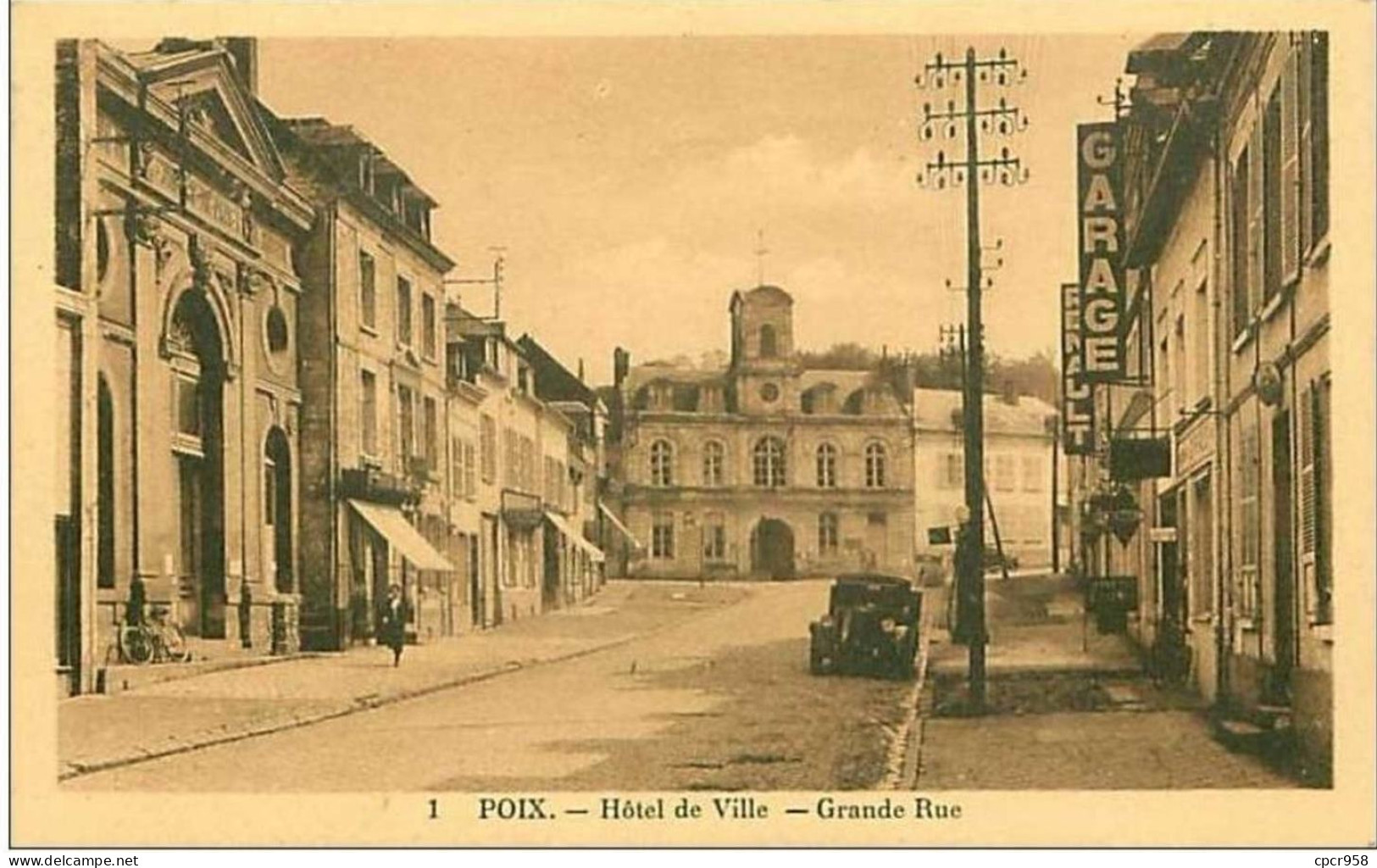 80.POIX.GRANDE RUE.RENAULT - Poix-de-Picardie