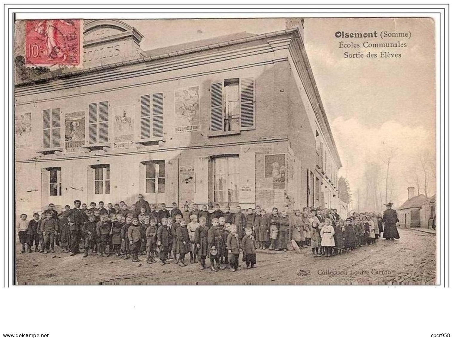 80.OISEMONT.ECOLES COMMUNALES.SORTIE D&amp;acute ELEVES. - Oisemont