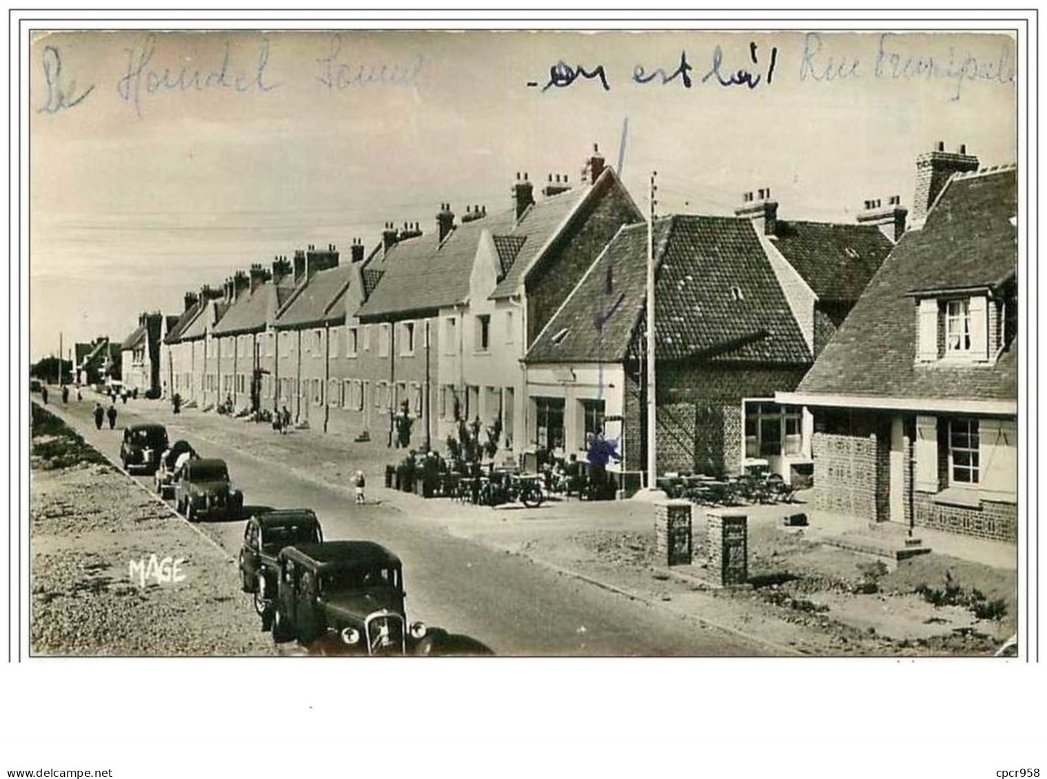 80.LE HOURDEL.RUE PRINCIPALE.VOITURES.CPSM - Le Hourdel