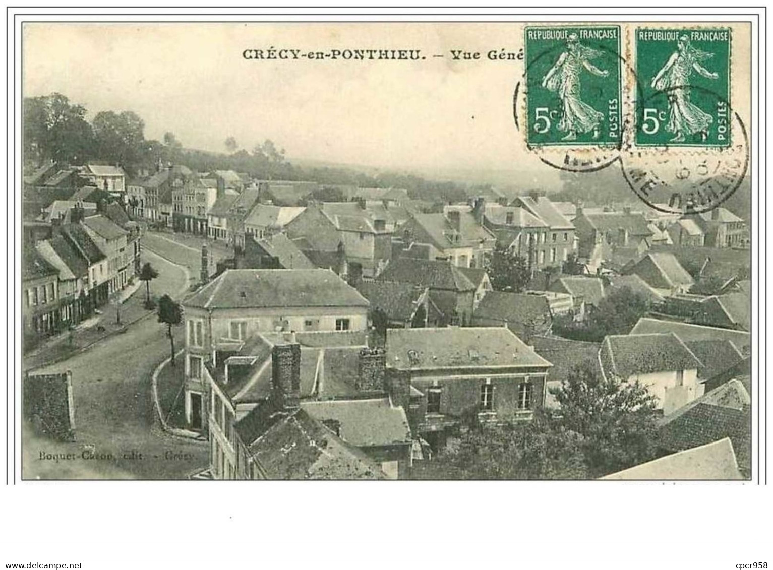 80.CRECY EN PONTHIEU.VUE GENERALE - Crecy En Ponthieu