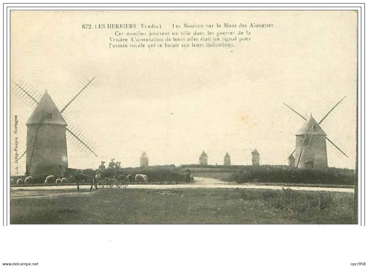 85.LES HERBIERS.LES MOULINS SUR LE MONT DES ALOUETTES.......... - Les Herbiers