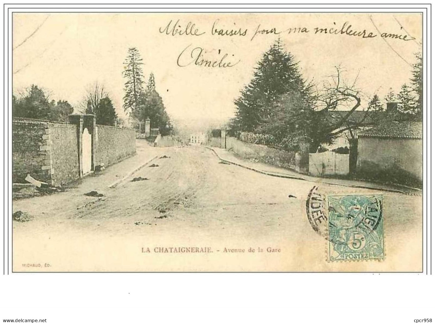 85.LA CHATAIGNERAIE.AVENUE DE LA GARE - La Chataigneraie