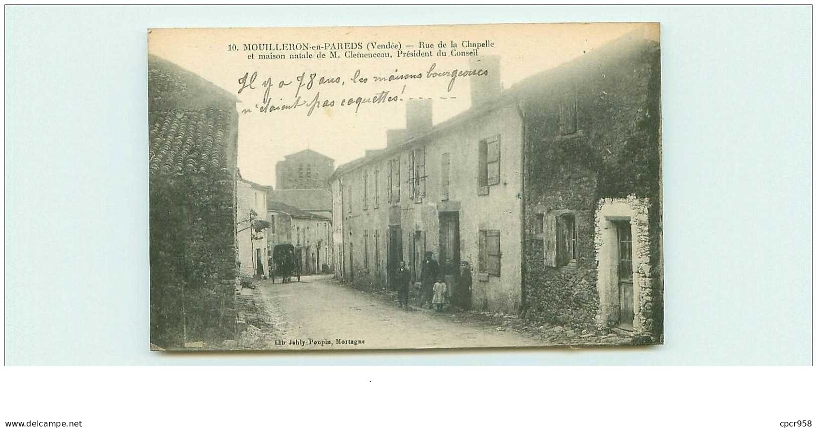 85 .n°39339 . Mouilleron En Pareds.rue De La Chapelle - Mouilleron En Pareds