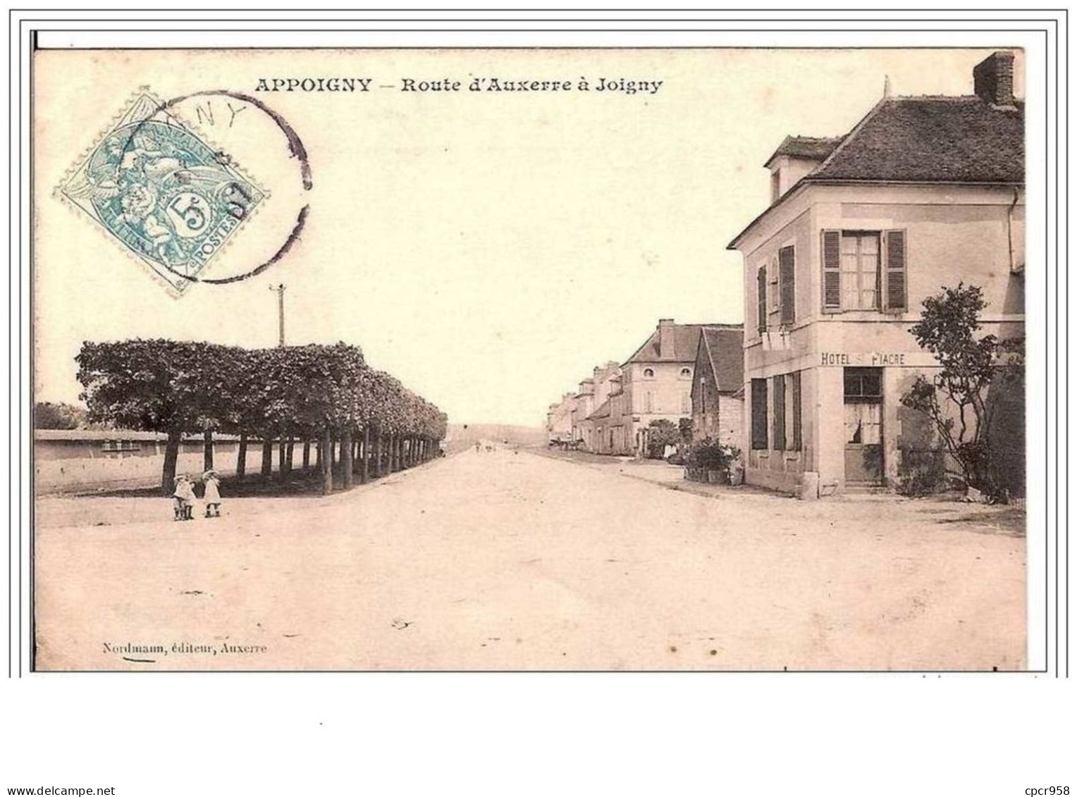 89.APPOIGNY.ROUTE D'AUXERRE A JOIGNY. - Appoigny