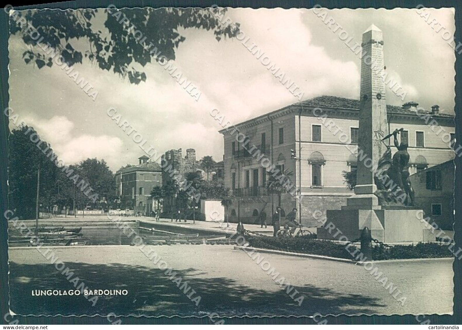 Verona Bardolino Lago Di Garda Monumento Caduti Foto FG Cartolina JK4630 - Verona