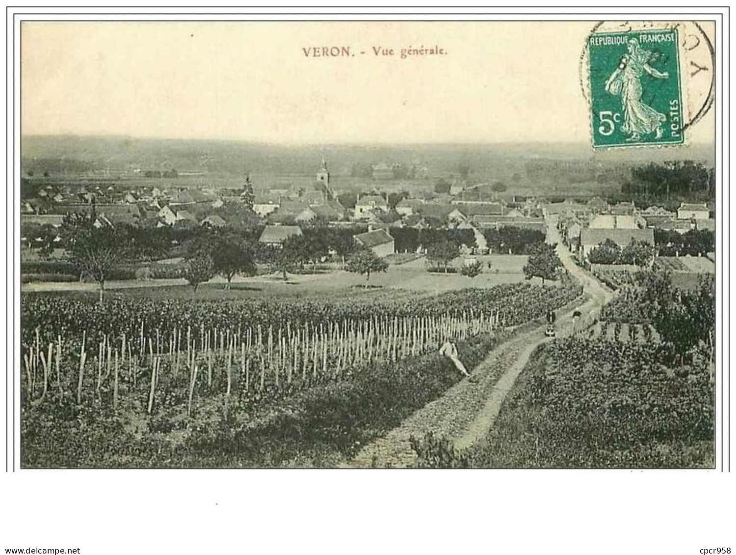 89.VERON.VUE GENERALE.PLIE - Veron