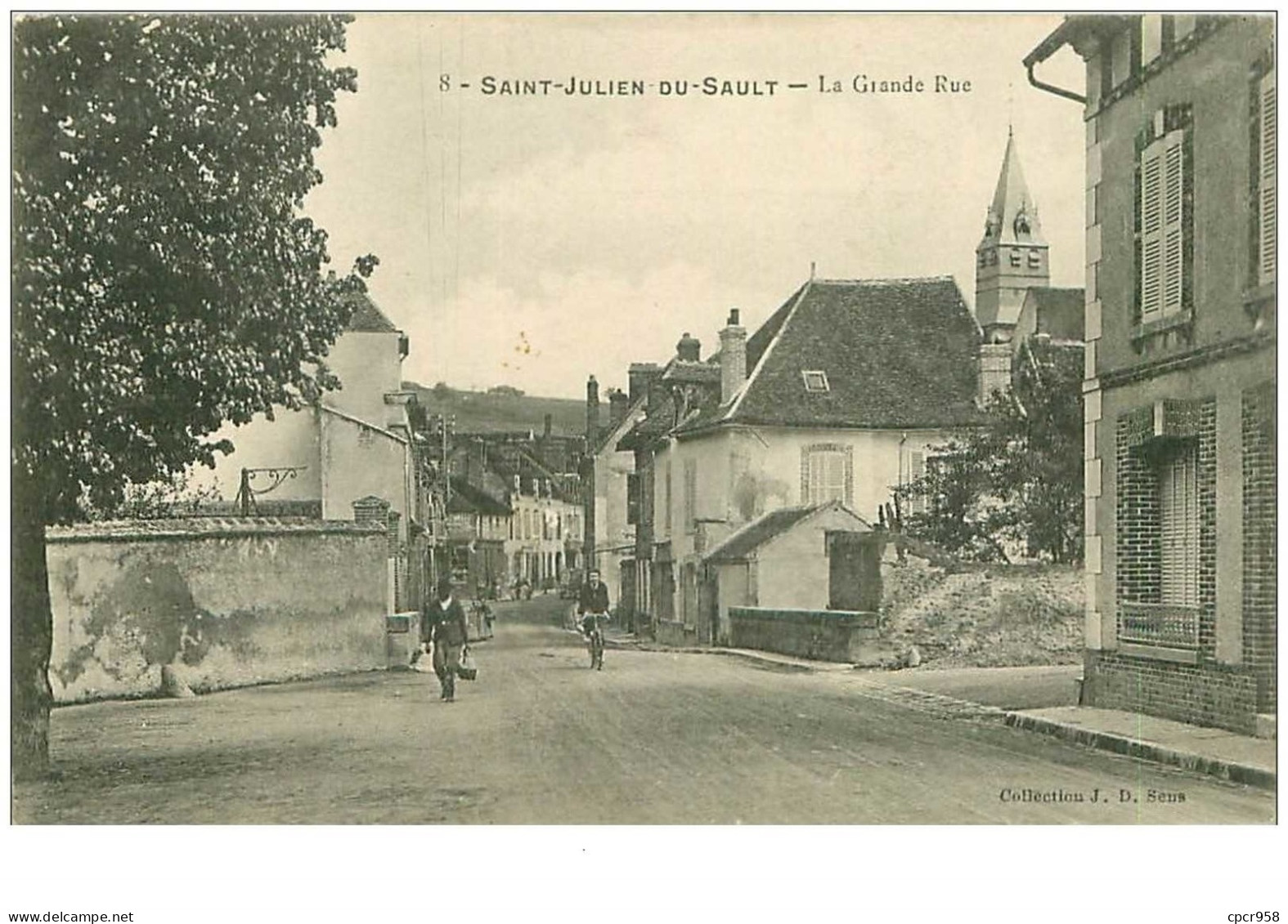 89.SAINT JULIEN DU SAULT.n°11878.LA GRANDE RUE - Saint Julien Du Sault