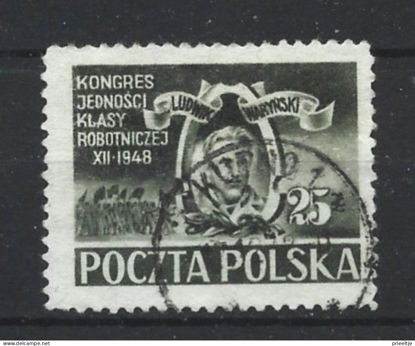 Poland 1948 Worker's Union Congress Y.T. 543 (0) - Used Stamps