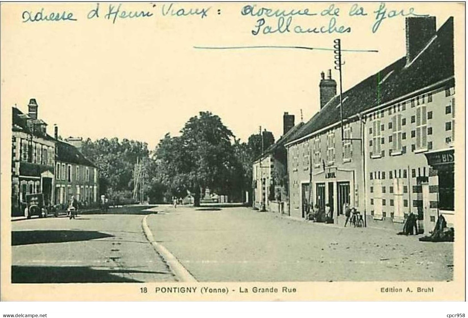 89.PONTIGNY.LA GRANDE RUE - Pontigny