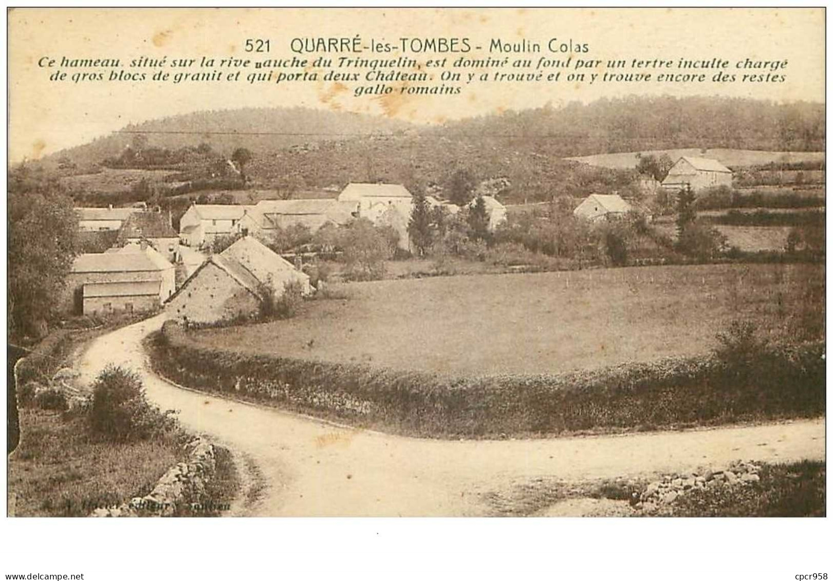 89.QUARRE LES TOMBES.n°26899.MOULIN COLAS.TACHES - Quarre Les Tombes