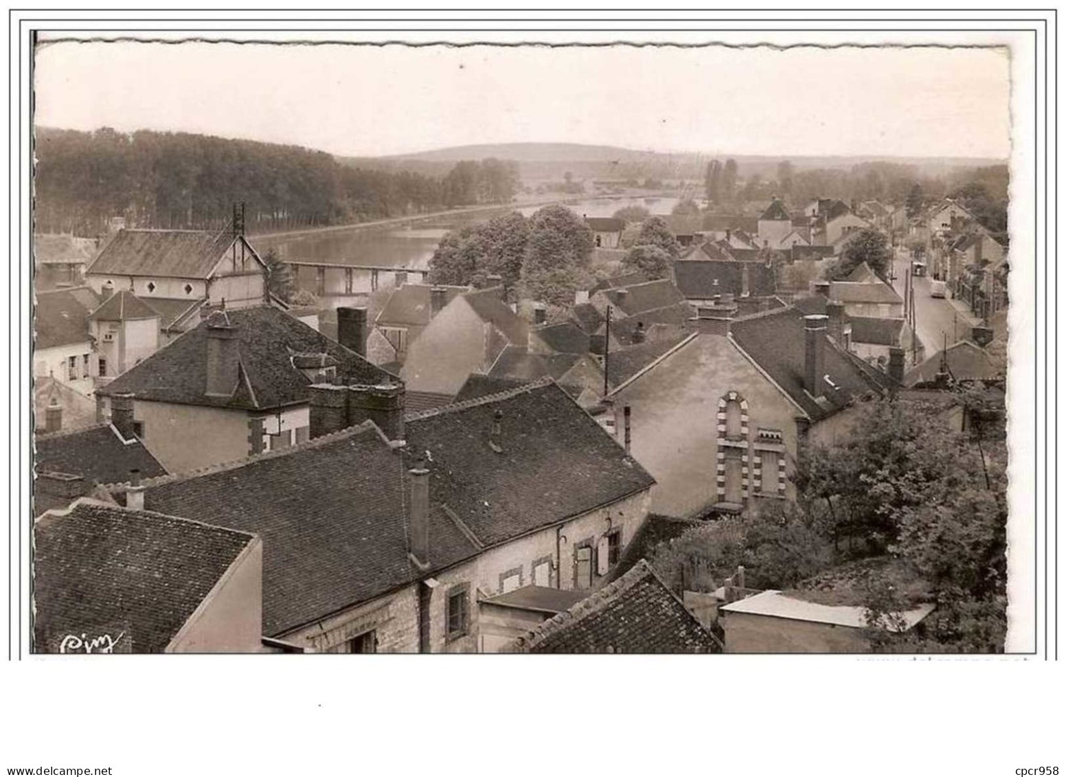 89.LAROCHE-ST-CYDROINE.VU E  GENERALE ET L&amp;acute YONNE.CPSM. - Laroche Saint Cydroine