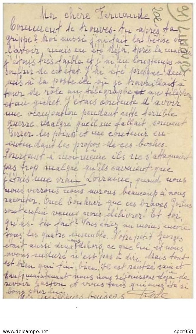 91.LIMOURS.n°226.MR POINCARRE.8.12.1918 - Limours