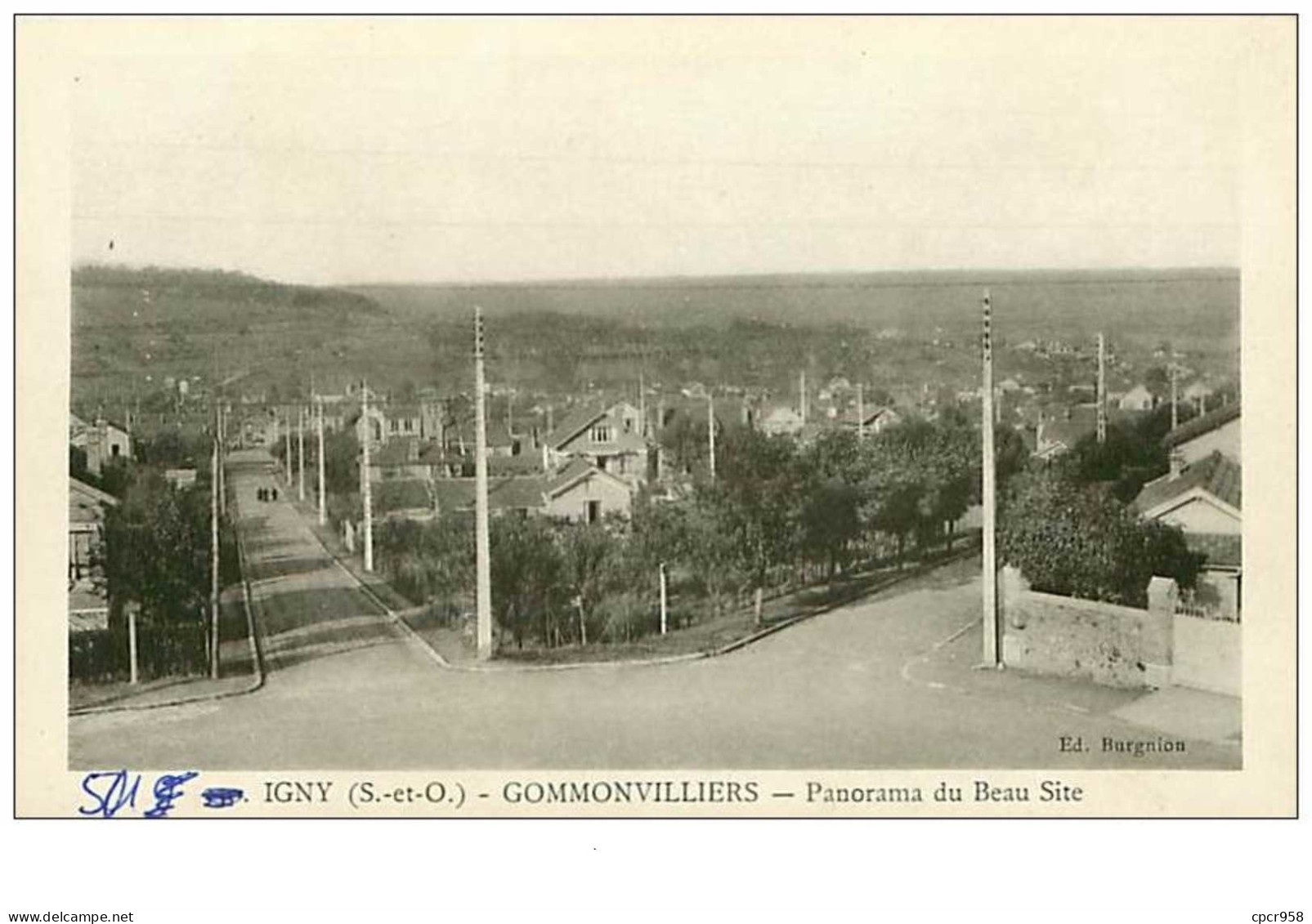 91.IGNY.n°153.GOMMONVILLIERS.PANORAMA DU BEAU SITE - Igny