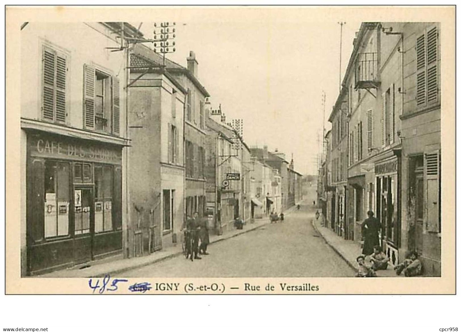 91.IGNY.n°158.RUE DE VERSAILLES.CAFE DES SPORTS - Igny