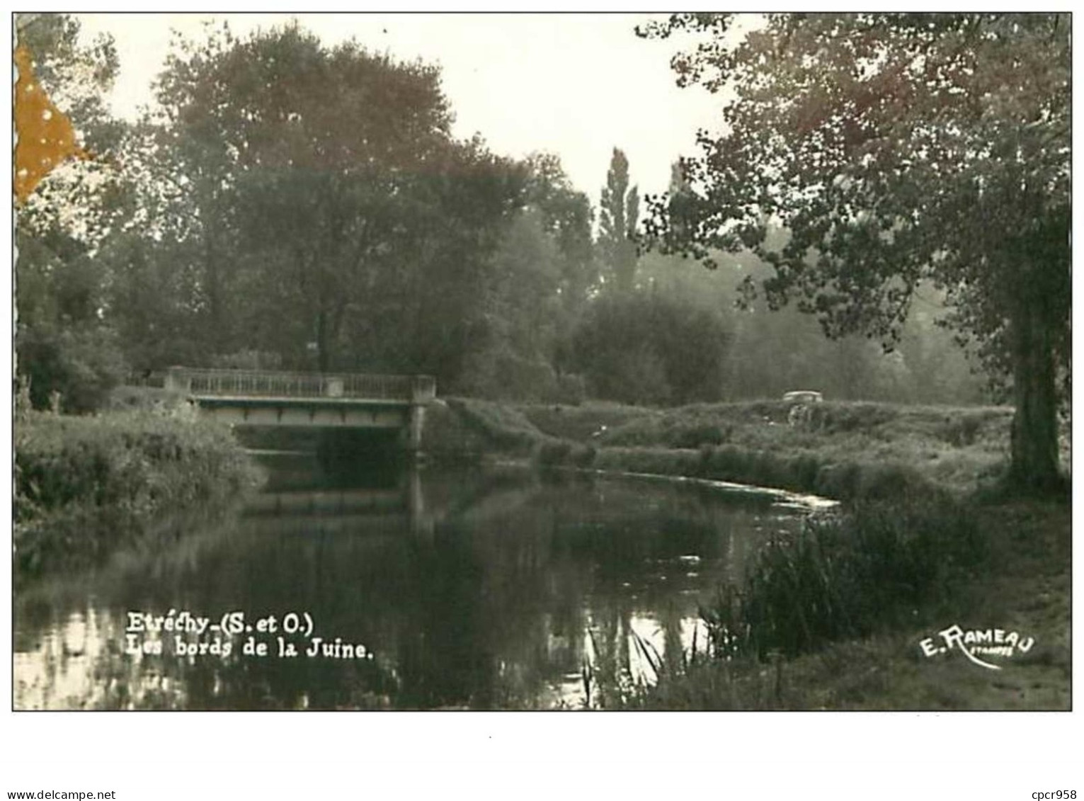 91.ETRECHY.n°103.LES BORDS DE LA JUINE.CPSM.VOIR ETAT - Etrechy