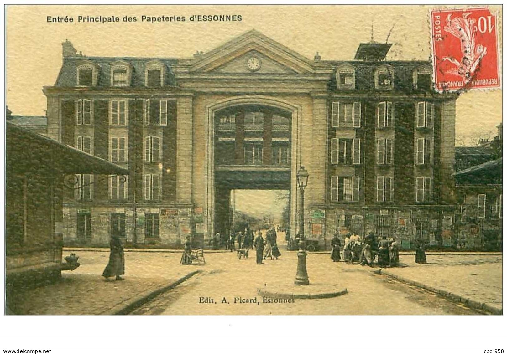 91.ESSONNES.n°21949.ENTREE PRINCIPALE DES PAPETERIES D'ESSONNES - Essonnes