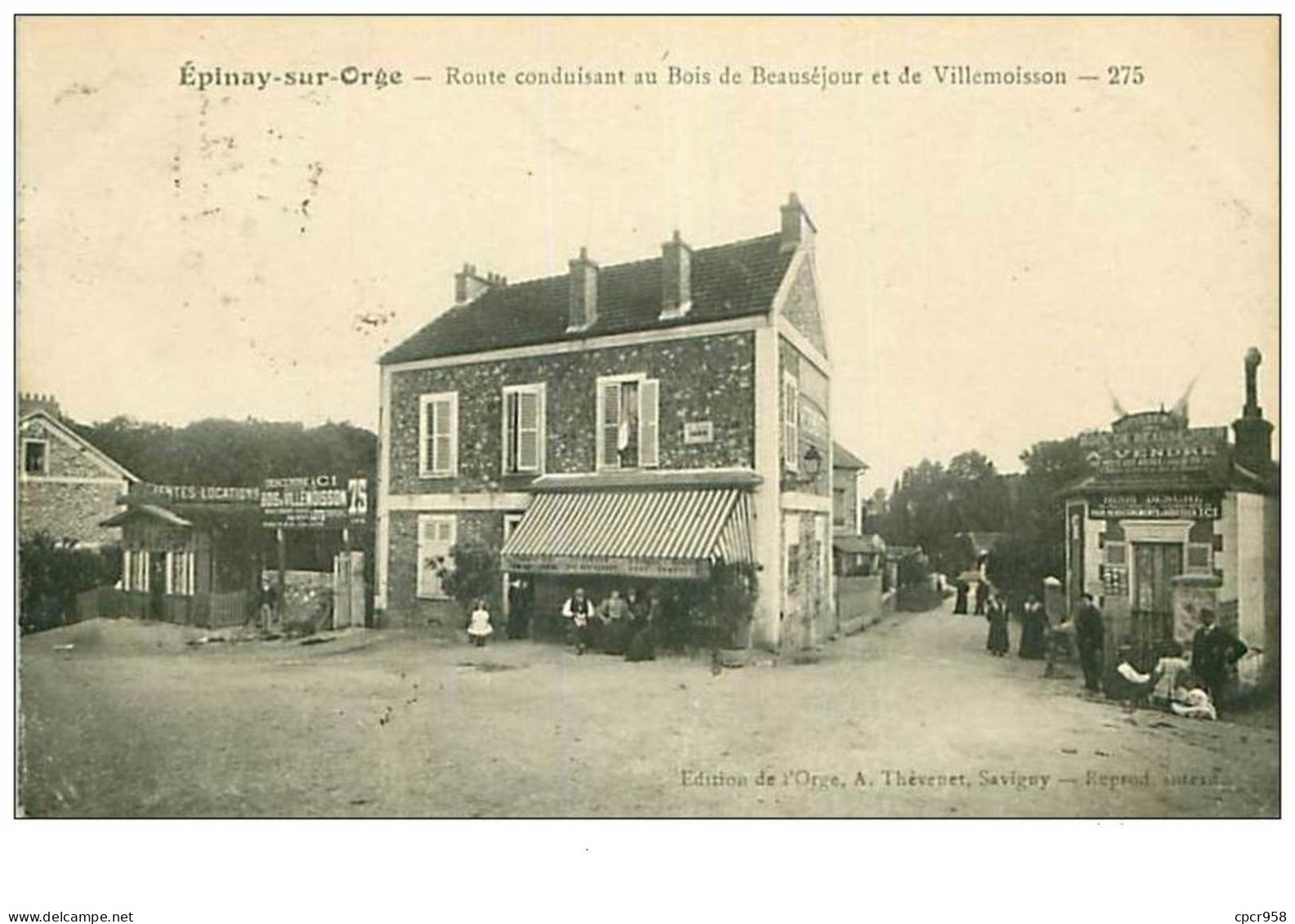 91.EPINAY SUR ORGE.n°12.ROUTE CONDUISANT AU BOIS DE BEAUSEJOUR ET DE VILLEMOISSON - Epinay-sur-Orge