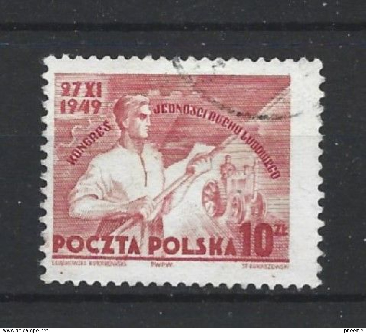 Poland 1949 Popular Movement Union Congress Y.T. 558 (0) - Oblitérés