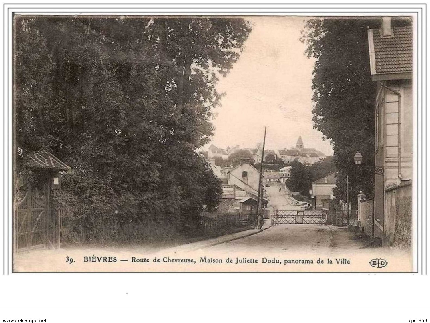 91.BIEVRES.ROUTE DE CHEVREUSE,MAISON DE JULIETTE DODU,PANORAMA DE LA VILLE. - Bievres