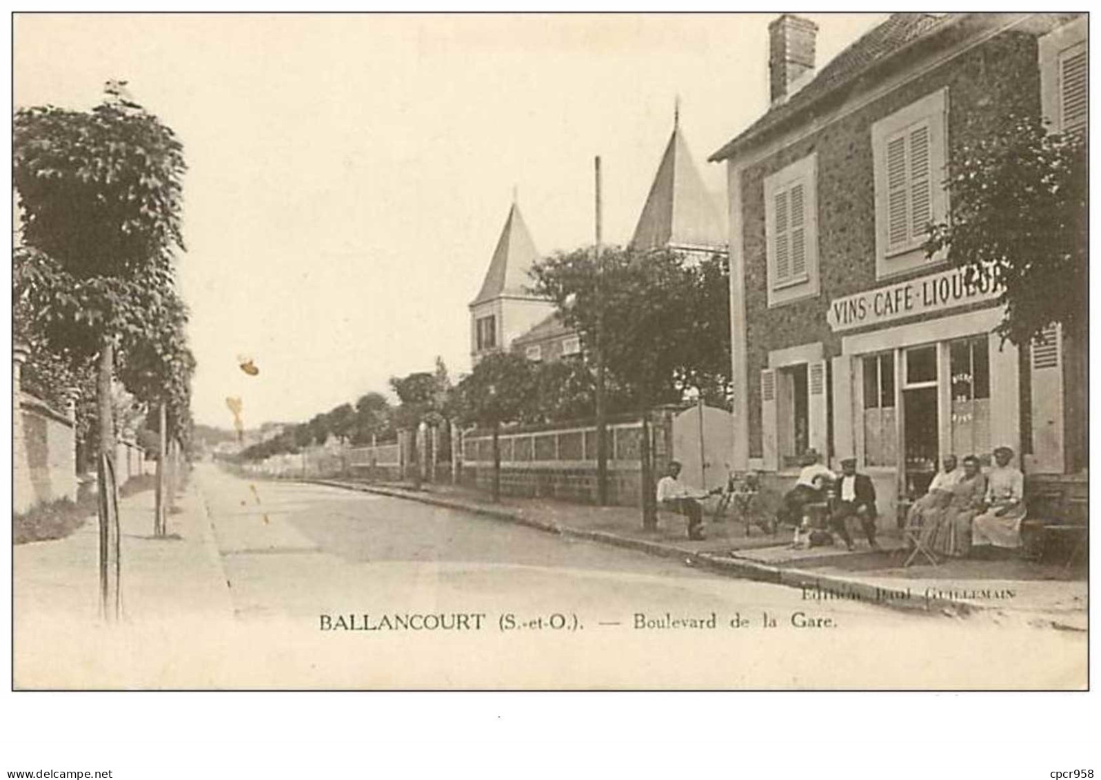 91.BALLANCOURT.n°259.BOULEVARD DE LA GARE.VINS CAFE LIQUEUR - Ballancourt Sur Essonne