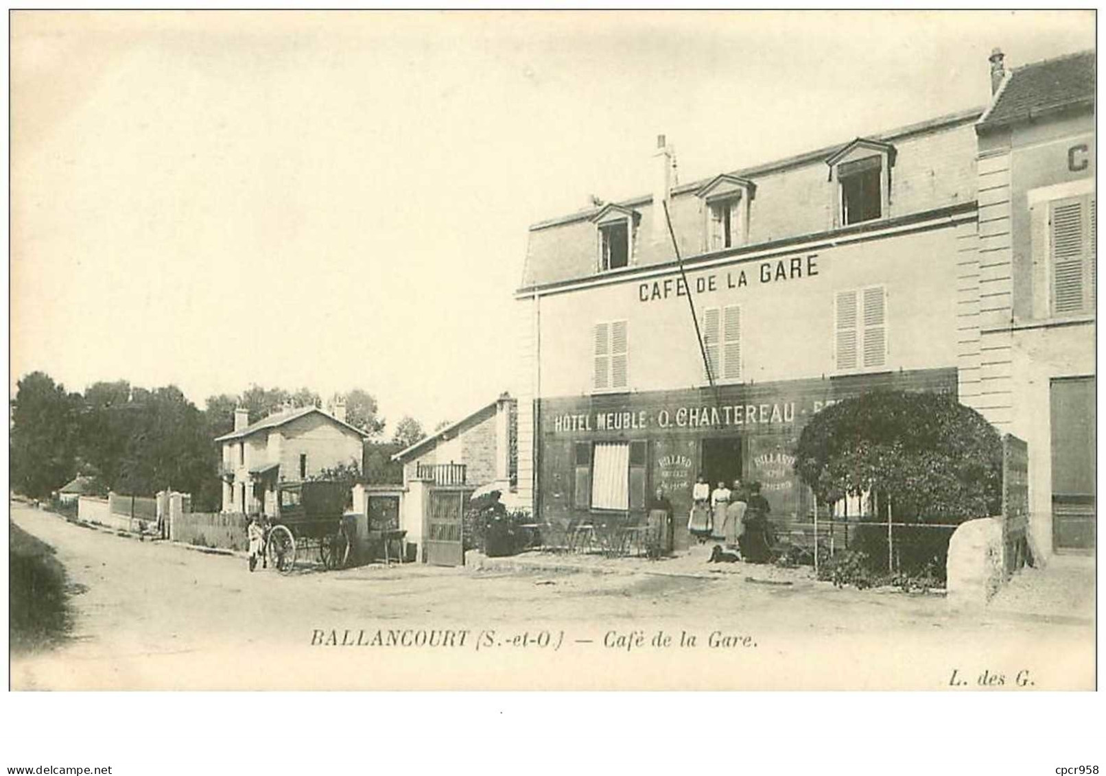 91.BALLANCOURT.n°15973.CAFE DE LA GARE.HOTEL MEUBLE - Ballancourt Sur Essonne