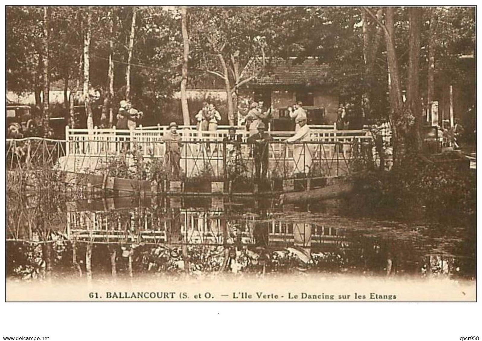 91.BALLANCOURT.n°233.L'ILE VERTE.LE DANCING SUR LES ETANGS - Ballancourt Sur Essonne