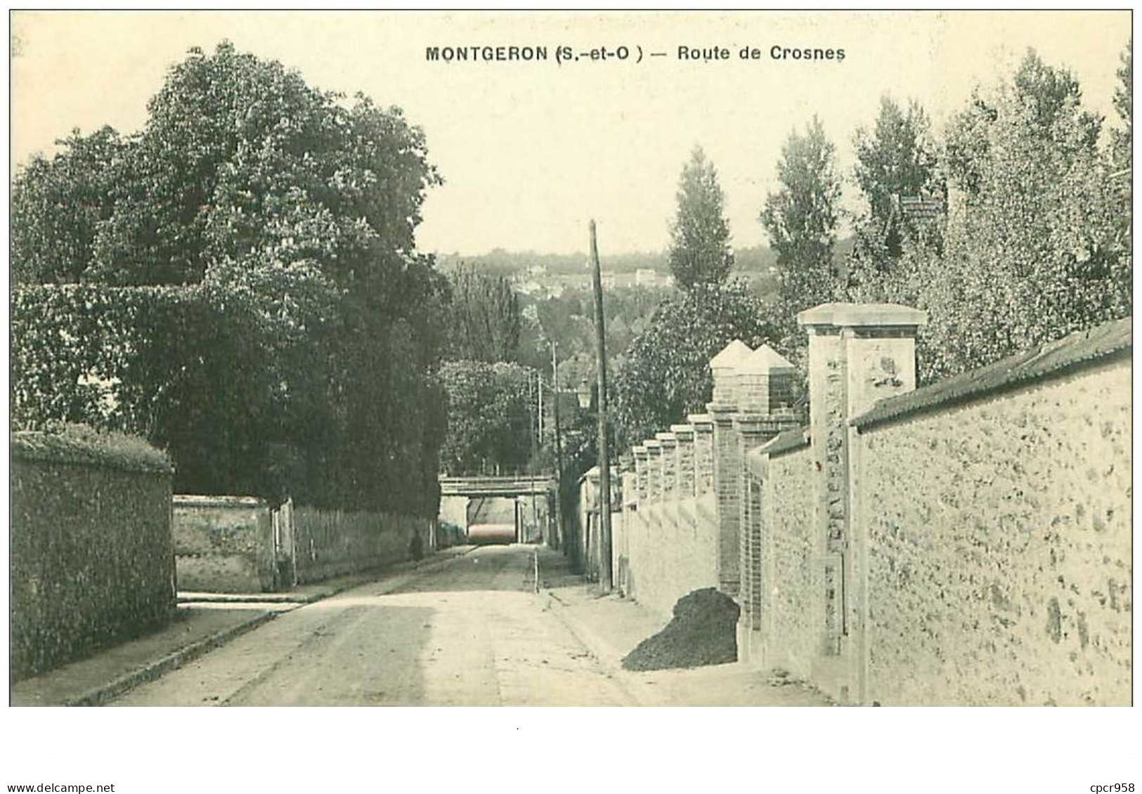 91 .n°39366. Montgeron . Route De Crosnes - Montgeron