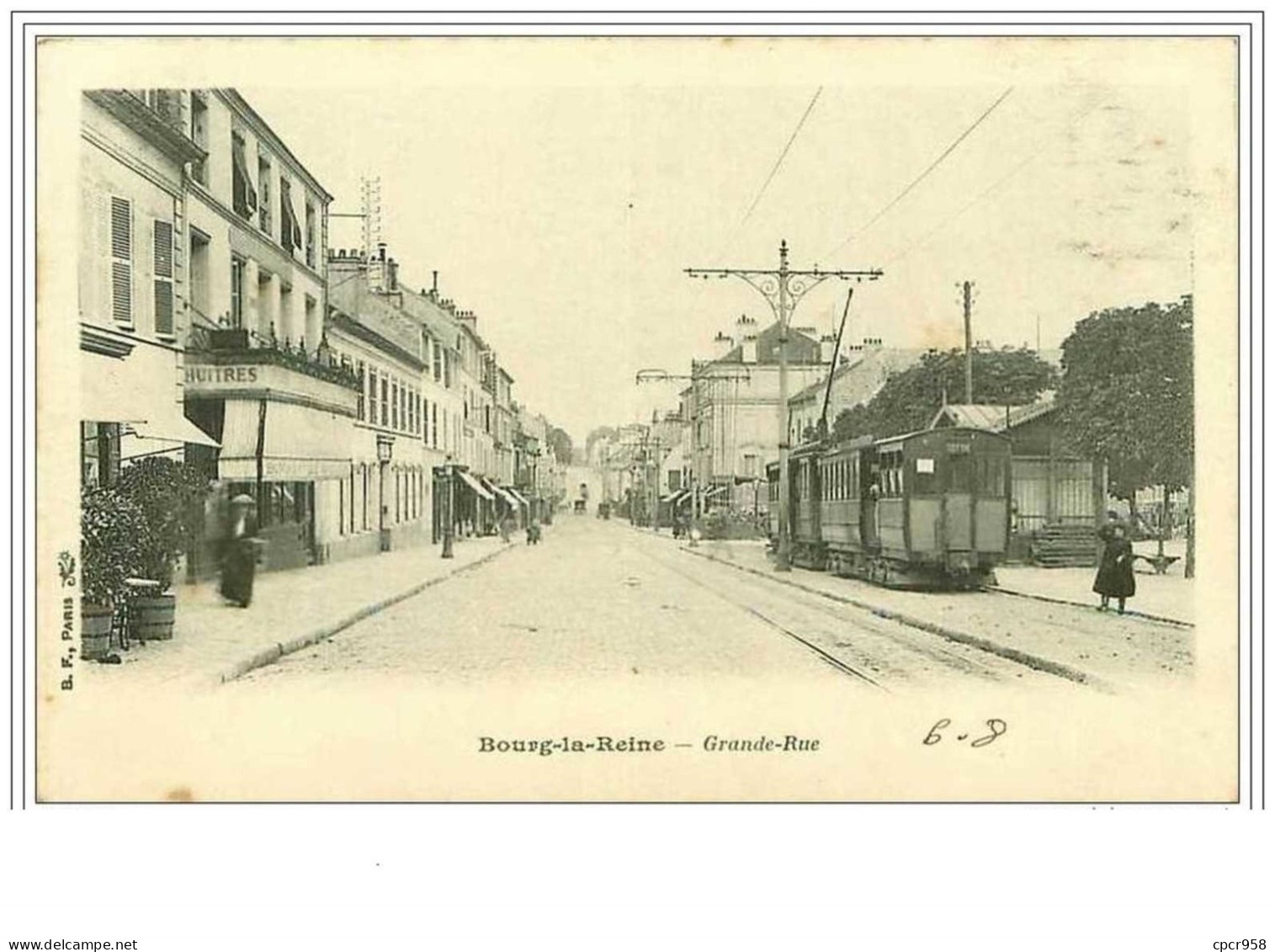 92.BOURG LA REINE.GRANDE RUE.TRAMWAY - Bourg La Reine