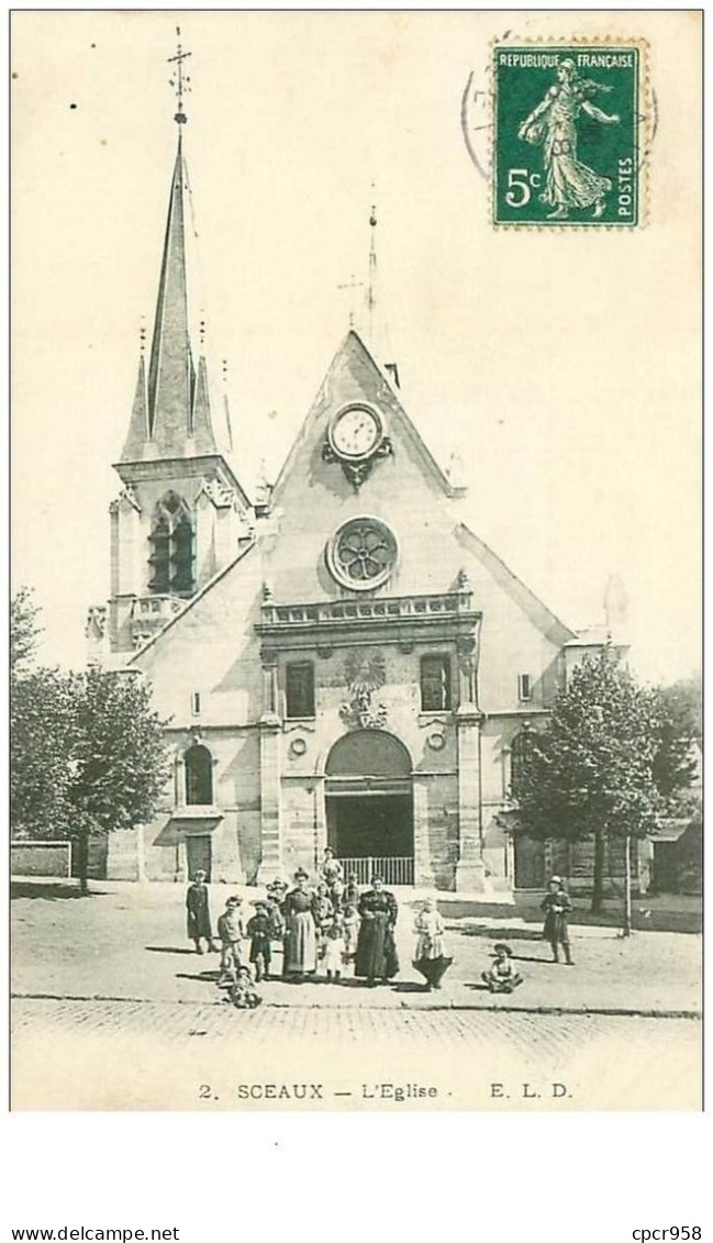 92 . N°37044 .sceaux.l Eglise - Sceaux