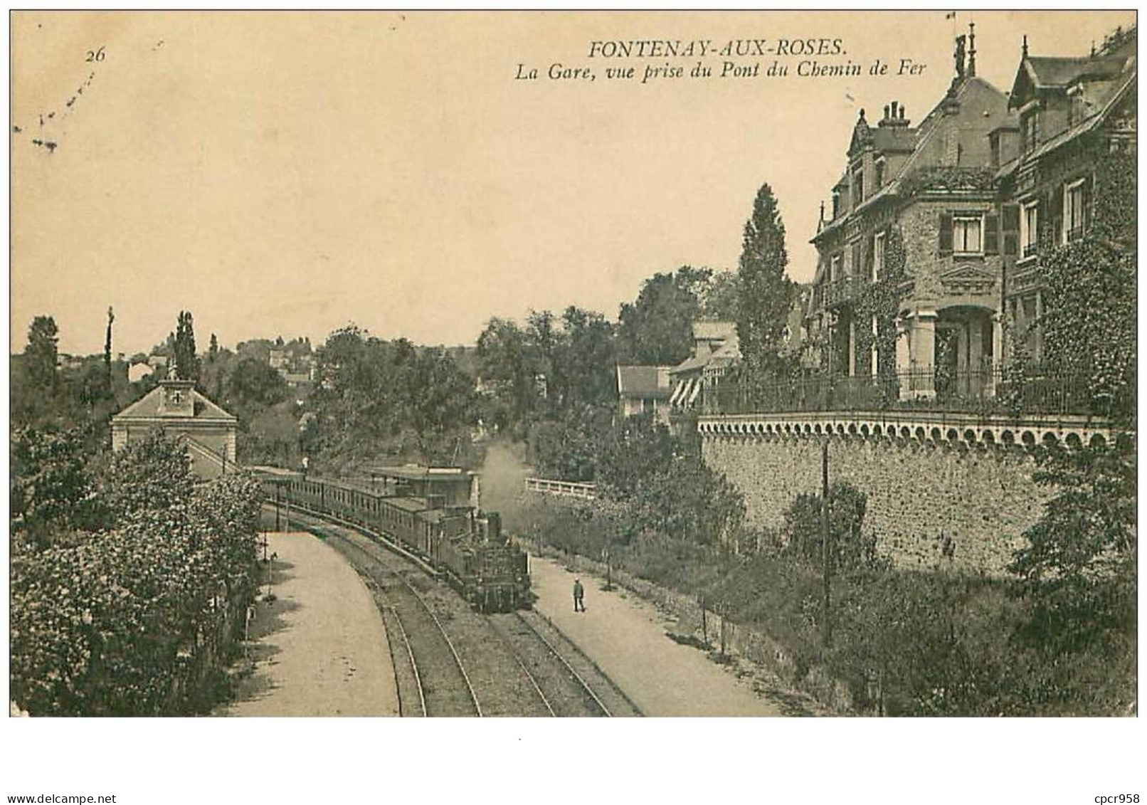 92 . N° 43380 . Fontenay Aux Roses.la Gare Train - Fontenay Aux Roses