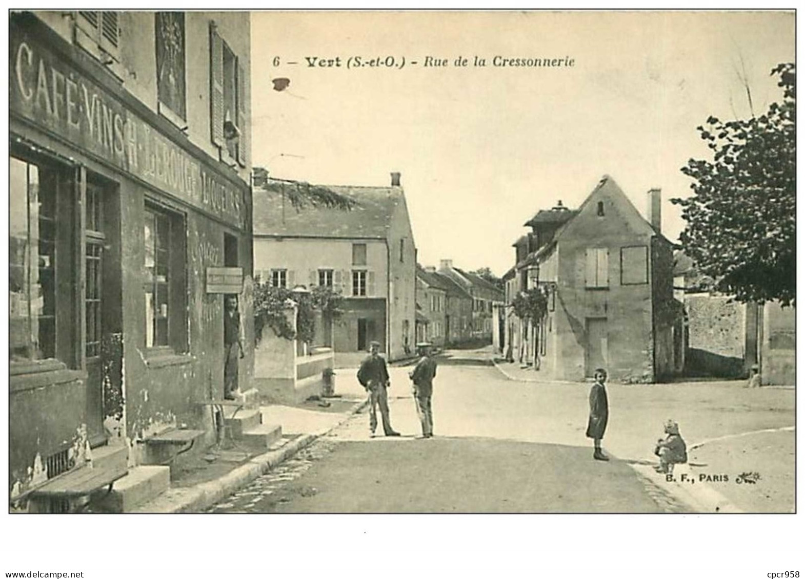 91.VERT.n°3140.RUE DE LA CRESSONNERIES.CAFE - Vert-le-Petit