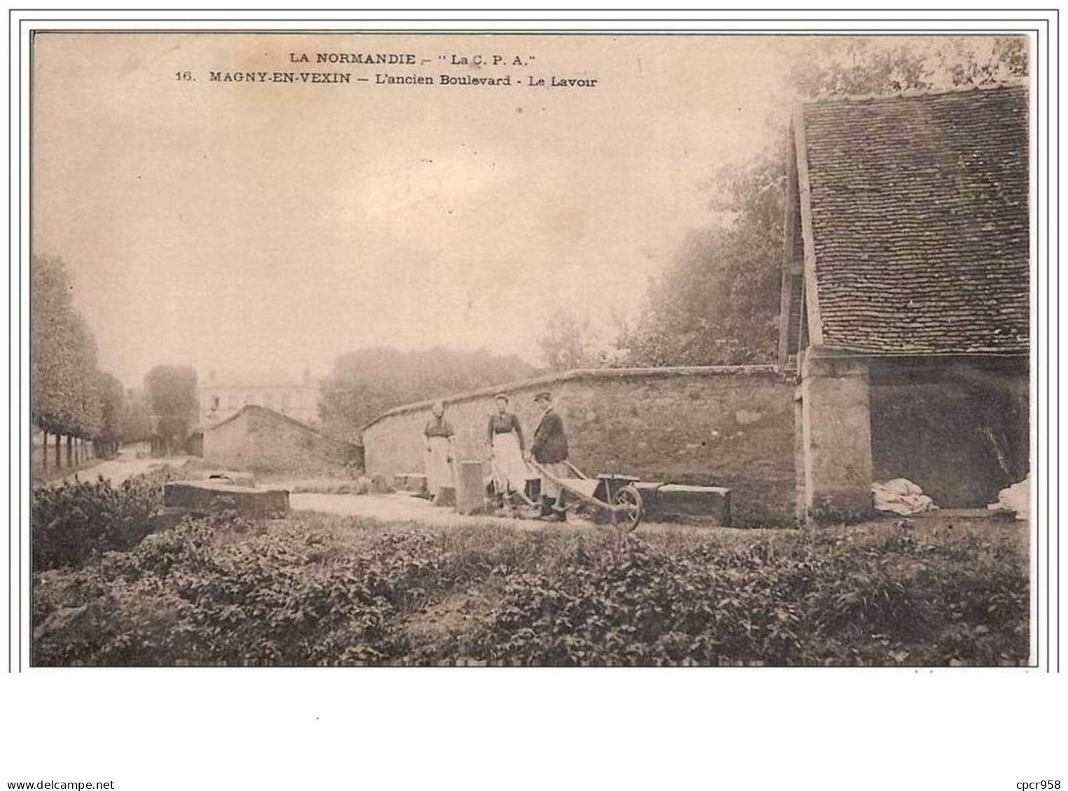 95.MAGNY-EN-VEXIN.L&amp;acute ANCI E N BOULEVARD.LE LAVOIR - Magny En Vexin