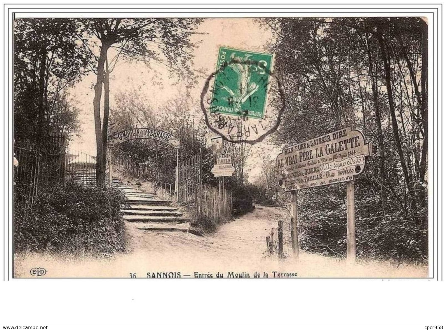 95.SANNOIS.ENTREE DU MOULIN DE LA TERRASSE. - Sannois