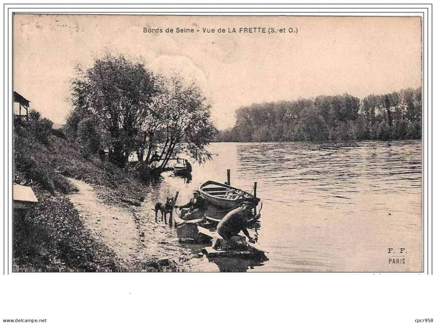 95.BORDS DE SEINE.VUE DE LA FRETTE. - La Frette-sur-Seine