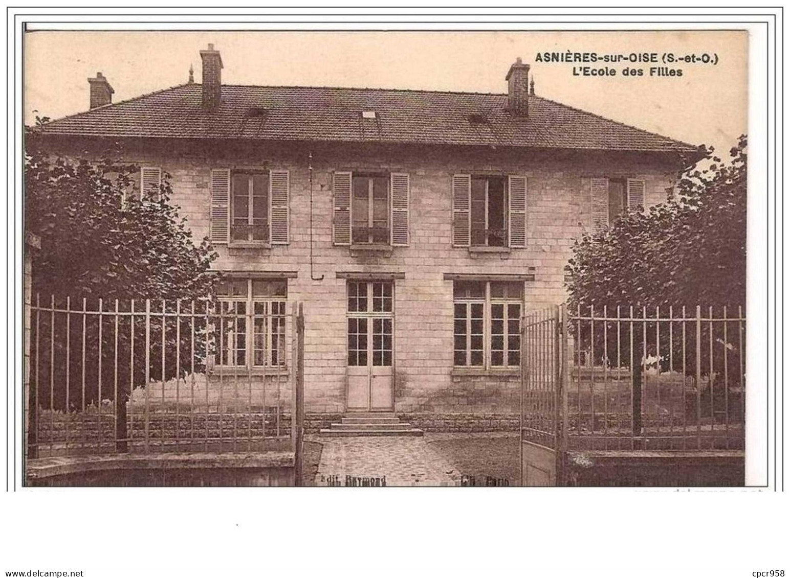 95.ASNIERES SUR OISE.L ECOLE DES FILLES. - Asnières-sur-Oise