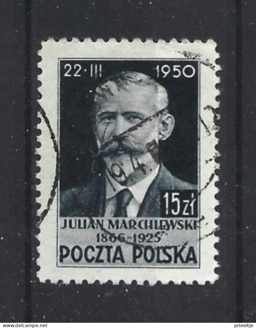 Poland 1950 J. Marchlewski Y.T. 567 (0) - Used Stamps